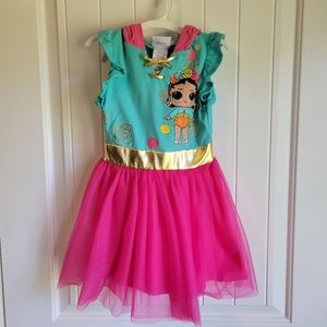 LOL Surprise Hooded Tutu Dress XS 4-5